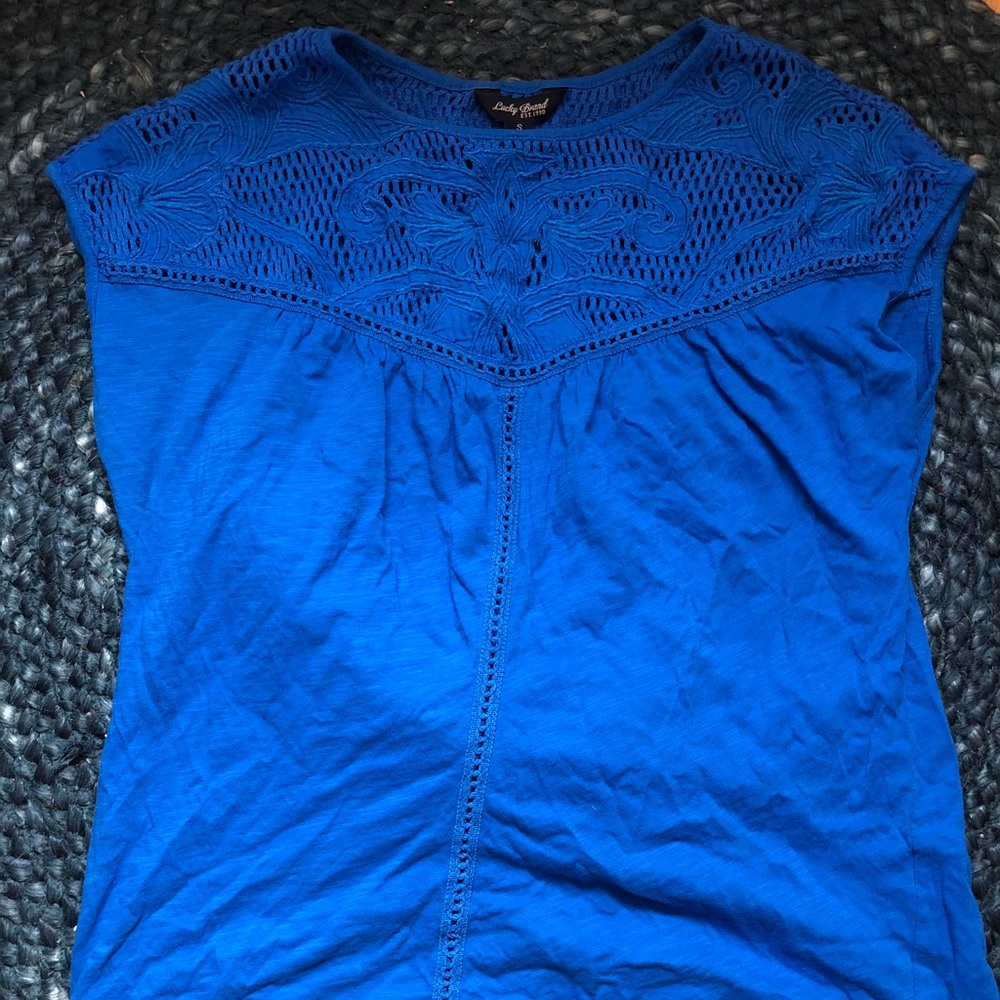 Lucky Brand Embroidered T-Shirt